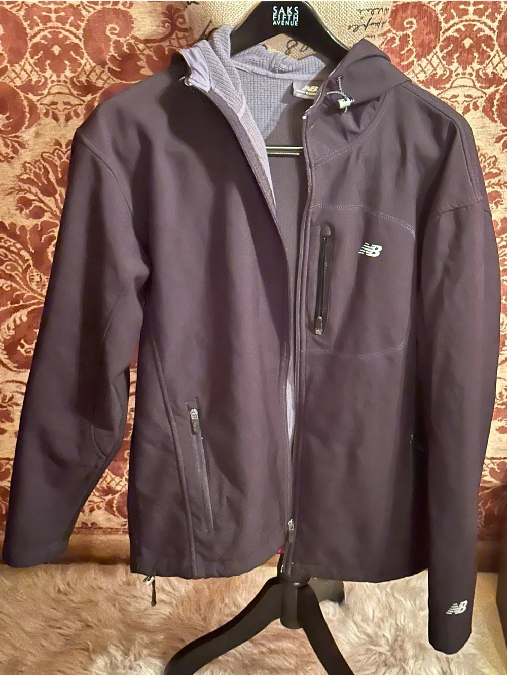 New Balance Men's Plum Hooded Softshell Jacket
